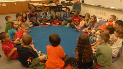 Classroom circle of children Flickr USAG Humphreys Creative Commons